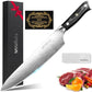MOSFiATA 10" Super Sharp Professional Chef's Knife，German High Carbon Stainless Steel EN1.4116 with Micarta Handle and Gift Box