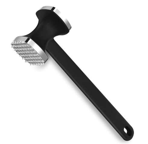MOSFiATA Meat Tenderizer Hammer with Comfortable-Grip Handle，Dual-side Mallet for Kitchen, Heavy Duty Pounder For Tenderizing Steak, Beef and Fish