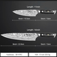 MOSFiATA 2Pcs Chef Knife Set, Sharp Kitchen Knife High Carbon German EN1.4116 Stainless Steel Cooking Knife, 9"&6" Chopping Knife Kitchen Knives Set with Ergonomic Handle, Gift Box