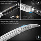 MOSFiATA 10 inch Butcher Breaking Knife，High Carbon German Steel – Full Tang & Razor Sharp – Ergonomic Handle Design