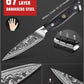 MOSFiATA Paring Knife, Super Sharp Damascus Fruit Knife, Multifunctional Peeling for Cutting Fruit Vegetables