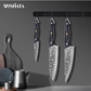 MOSFiATA Damascus 7" Santoku Knife, VG10 Core, Chef's Knife | Damascus Stainless Steel, Chopping Cooking Knife Set, G10 Handle, Sharpener, Gift Box