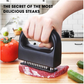 Meat Tenderizer, Meat Tenderizer Tool with 48 Stainless Steel Ultra Sharp Needle Blades Kitchen Cooking Gadgets for Tenderizing Beef, Turkey, Fish, BBQ, Pork, Fish