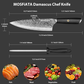 MOSFiATA Damascus Chef Knife 8", Professional Sharp Kitchen Knife 67 Layers Damascus Stainless Steel VG10 Core, Chef's Knives Chopping Cooking Knife Set with Ergonomic G10 Handle Sharpener Gift Box