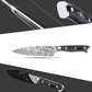 MOSFiATA 4 Inch Paring Knife, Kitchen Knife Fruit Knives with Sheath, German High Carbon Stainless Steel EN1.4116 Precision Cooking Vegetable Knife for Carving, Peeling, Trimming