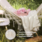 MOSFiATA Backyard Hammock with Tassels Max 500lbs Canvas Fabric Bohemian Style with Thickened Rope and Carry Bag for Outdoor, Garden, Patio, Wedding Decor (White)