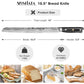 MOSFiATA Bread Knife 10.5” Ultra Sharp Knife，Long Serrations Glide Through Bread, Authentic, Handcrafted, Japanese Serrated Kitchen Knife
