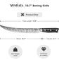 MOSFiATA 10 inch Butcher Breaking Knife，High Carbon German Steel – Full Tang & Razor Sharp – Ergonomic Handle Design