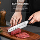 MOSFiATA 3pcs Kitchen Knife Set, Sharp Chef Knife High Carbon German EN1.4116 Stainless Steel Santoku Cooking Knife, Fruit Paring Knife Kitchen Chopping Knives Set with Wooden Handle and Gift Box