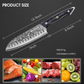 MOSFiATA Damascus 7" Santoku Knife, VG10 Core, Chef's Knife | Damascus Stainless Steel, Chopping Cooking Knife Set, G10 Handle, Sharpener, Gift Box