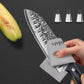 MOSFiATA 7inch Damascus Santoku Knife, Ultra Sharp Kitchen Knife,Gifts for Men and Women with Gift Box