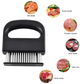 Meat Tenderizer, Meat Tenderizer Tool with 48 Stainless Steel Ultra Sharp Needle Blades Kitchen Cooking Gadgets for Tenderizing Beef, Turkey, Fish, BBQ, Pork, Fish