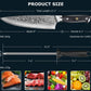 MOSFiATA Chef Knife 8 Inch, Damascus Kitchen Knife,Ultra Sharp Chef's Knives with 67-Layer Damascus Steel VG-10 Blade,Knife Sharpener Rod Gift Box