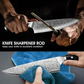 MOSFiATA Professional Damascus Chef Knife Set-3PCS, 8 ‘’Chef Knife 7”Santoku Knife and 5'Utility Knife，VG-10 High Carbon Stainless Steel with Finger Guard, Knife Sharpener Rod Gift Box
