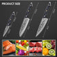 MOSFiATA 3PCS Knife,Kitchen Knives Set with VG10 Steel, Ultra-Sharp Professional Chef Knife Set and Full Tang G10 Handle, Gift Box