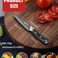 MOSFiATA Paring Knife, Super Sharp Damascus Fruit Knife, Multifunctional Peeling for Cutting Fruit Vegetables