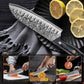 MOSFiATA 7inch Damascus Santoku Knife, Ultra Sharp Kitchen Knife,Gifts for Men and Women with Gift Box