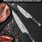 MOSFiATA 2Pcs Chef Knife Set, Sharp Kitchen Knife High Carbon German EN1.4116 Stainless Steel Cooking Knife, 9"&6" Chopping Knife Kitchen Knives Set with Ergonomic Handle, Gift Box