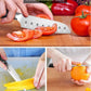 MOSFiATA 3pcs Kitchen Knife Set, Sharp Chef Knife High Carbon German EN1.4116 Stainless Steel Santoku Cooking Knife, Fruit Paring Knife Kitchen Chopping Knives Set with Wooden Handle and Gift Box