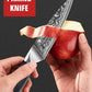MOSFiATA Paring Knife, Super Sharp Damascus Fruit Knife, Multifunctional Peeling for Cutting Fruit Vegetables