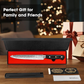 MOSFiATA 8 inch Carving Knife，Stainless Steel Brisket Slicing Knife for Meat Cutting, Razor Sharp Butcher Knife with Granton Edge for Roasts, BBQ, Turkey